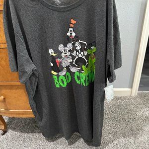 Disney Halloween Boo Crew T-shirt, NWT,  3XL  XXXL Mickey Goofy Donald Pluto